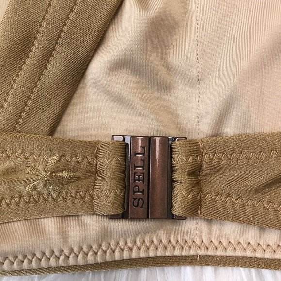 SOLD Spell Gold Tyler Bikini Set Top Bottoms XS - Picture 8 of 14